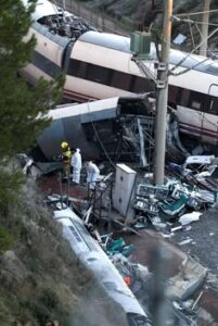 two high speed trains derail in spain